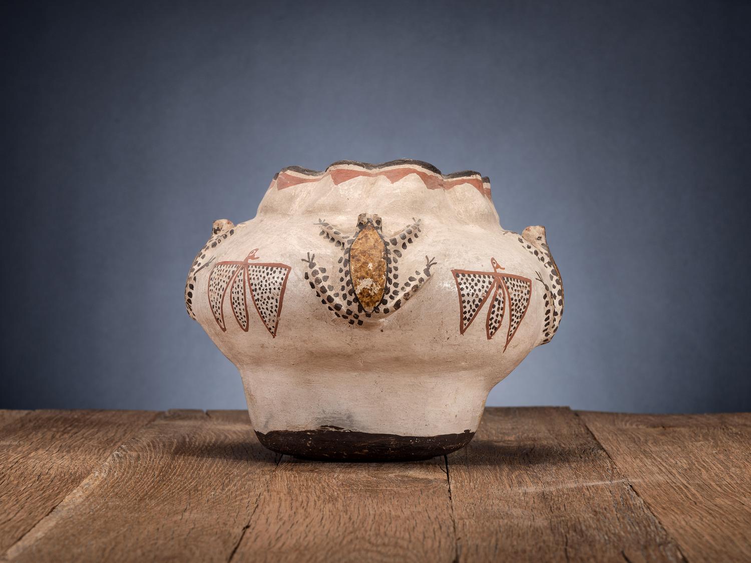 Zuni Polychrome Frog Jar