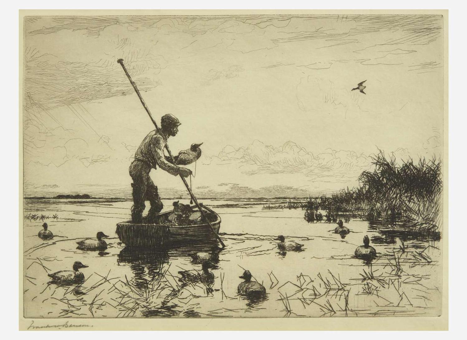 [Prints] Benson, Frank W.: Setting Decoys