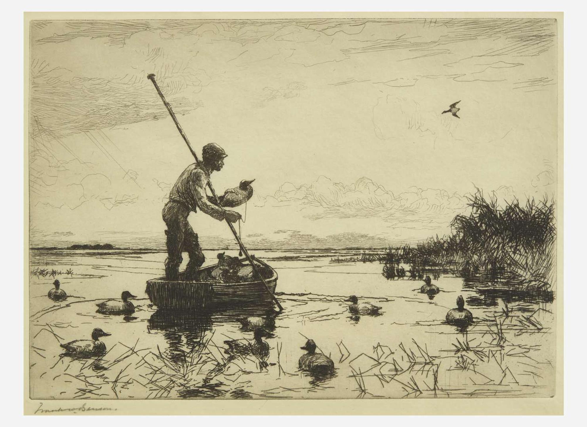 [Prints] Benson, Frank W.: Setting Decoys