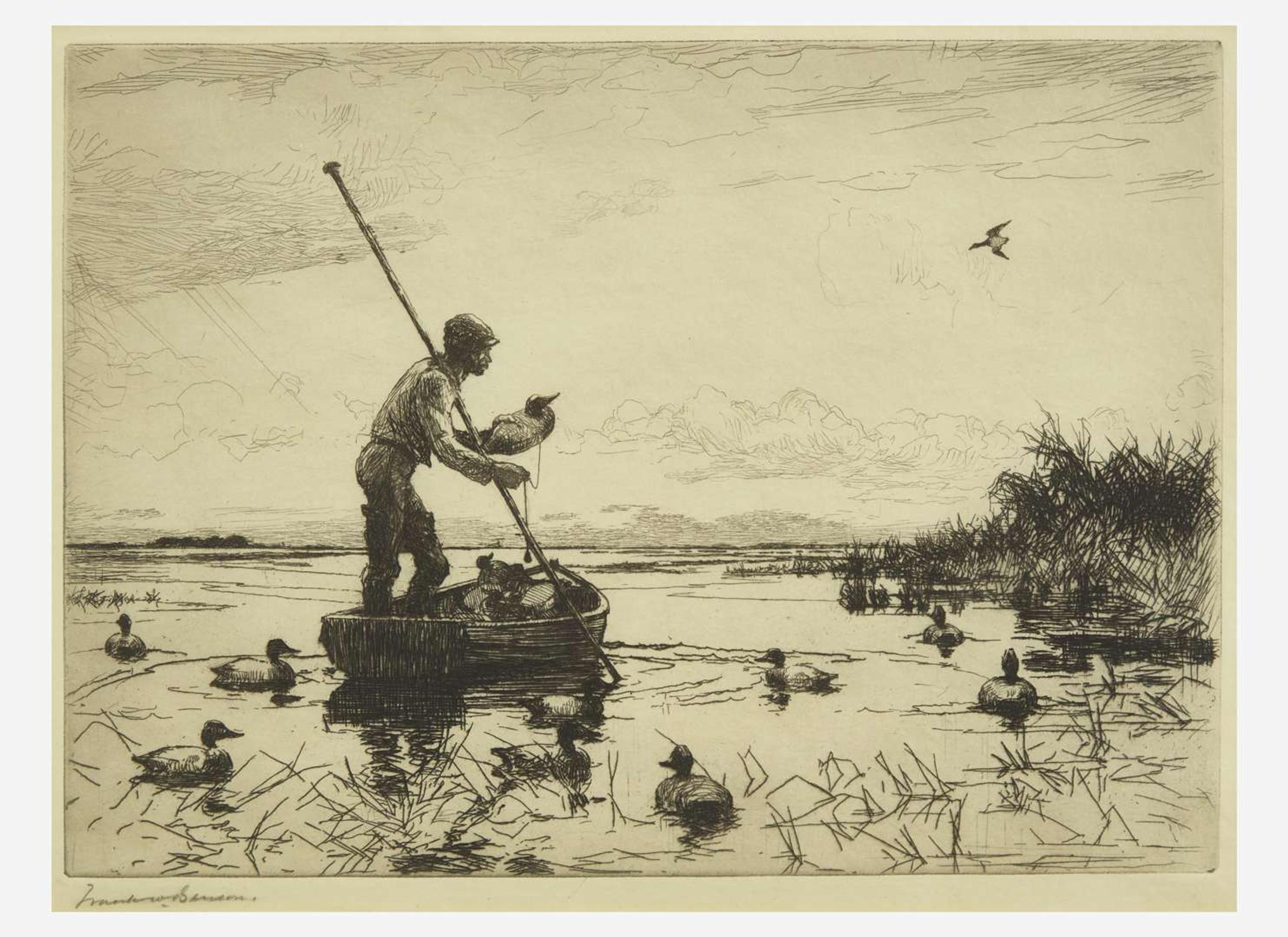 [Prints] Benson, Frank W.: Setting Decoys