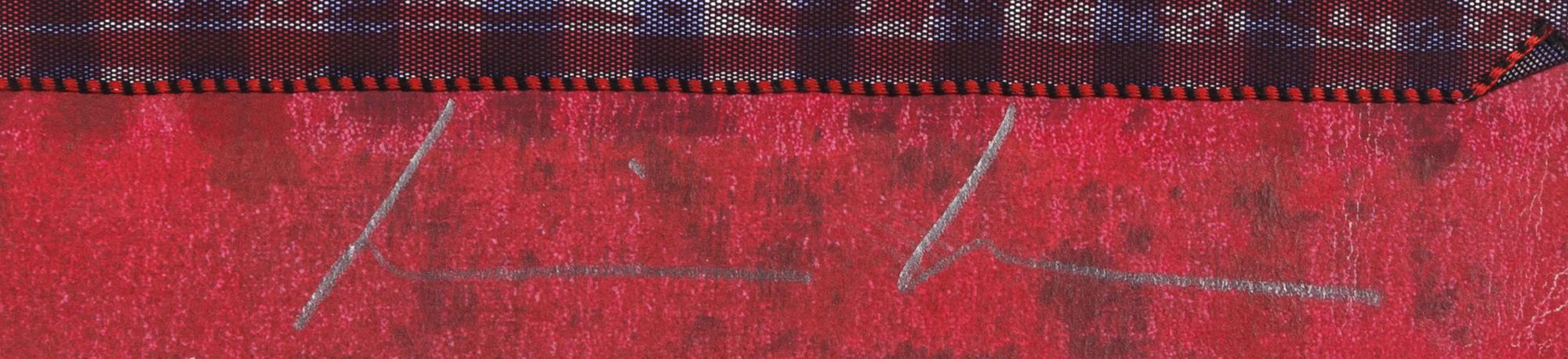 Untitled (Maroon Face)