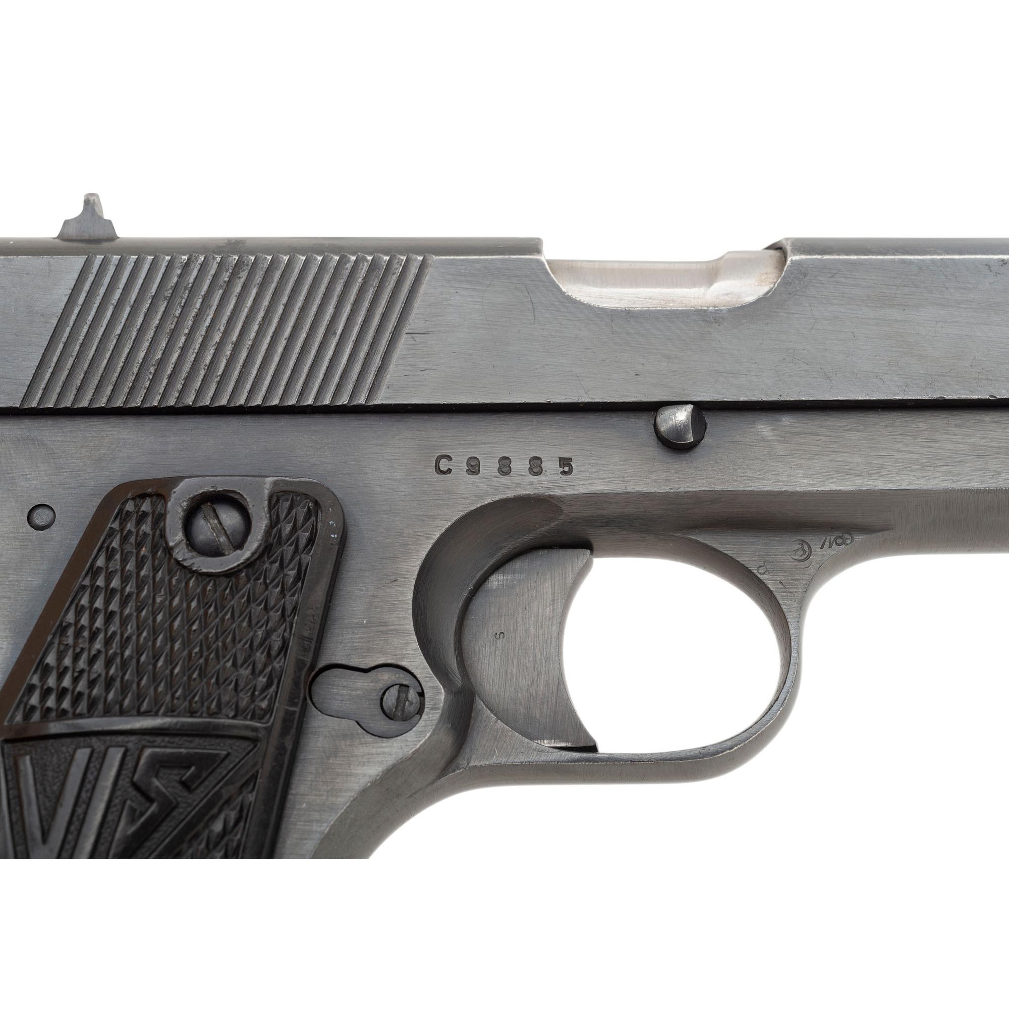 **Fine 3-Lever Slotted For Stock Late C-Block WWII German Marked wz. FB Viz Radom P.35(p) Pistol