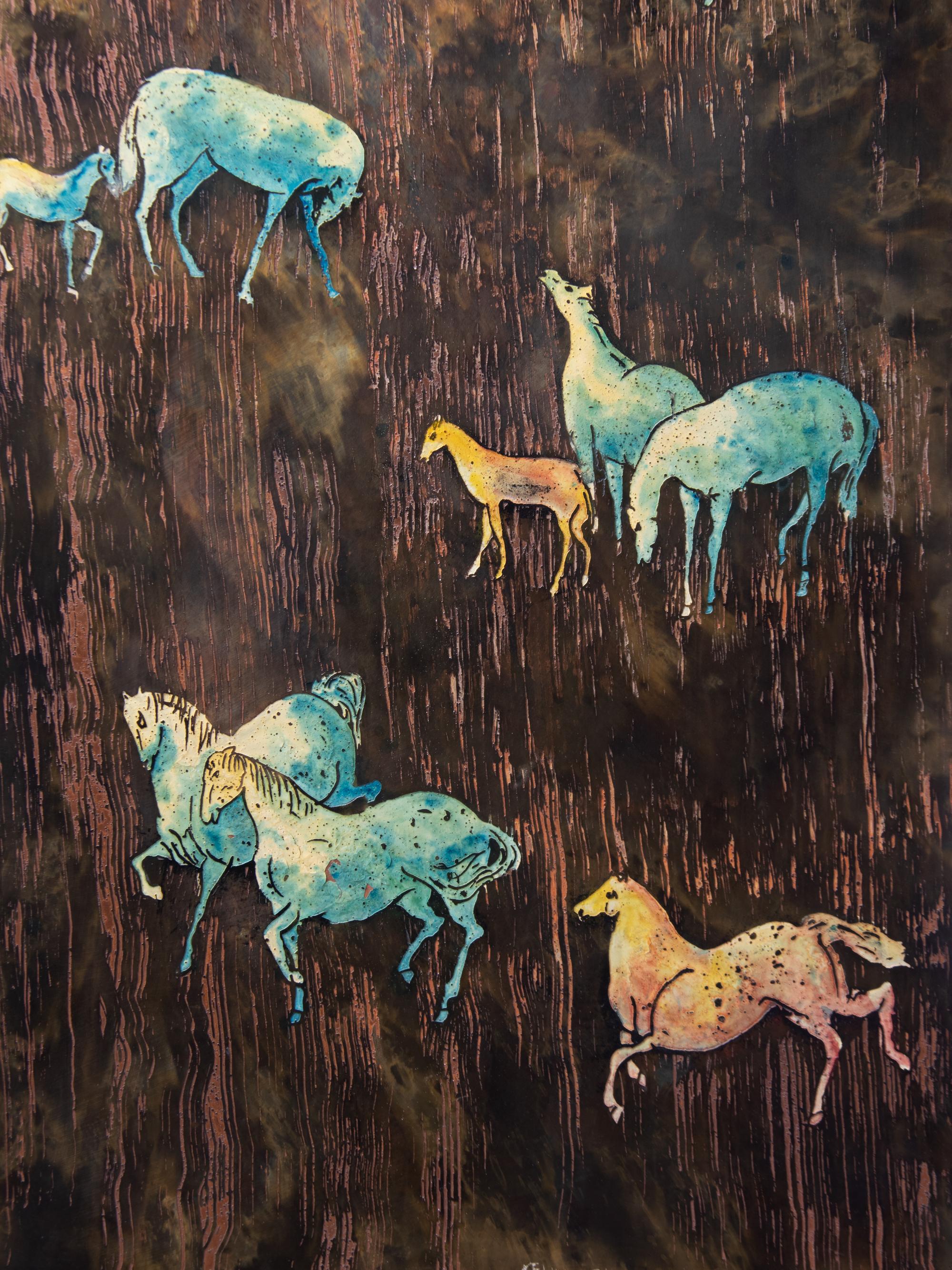 Horses Diptych LaVerne Collection, USA