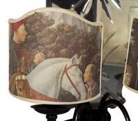 A Venetian Etched Glass Two-Light Sconce