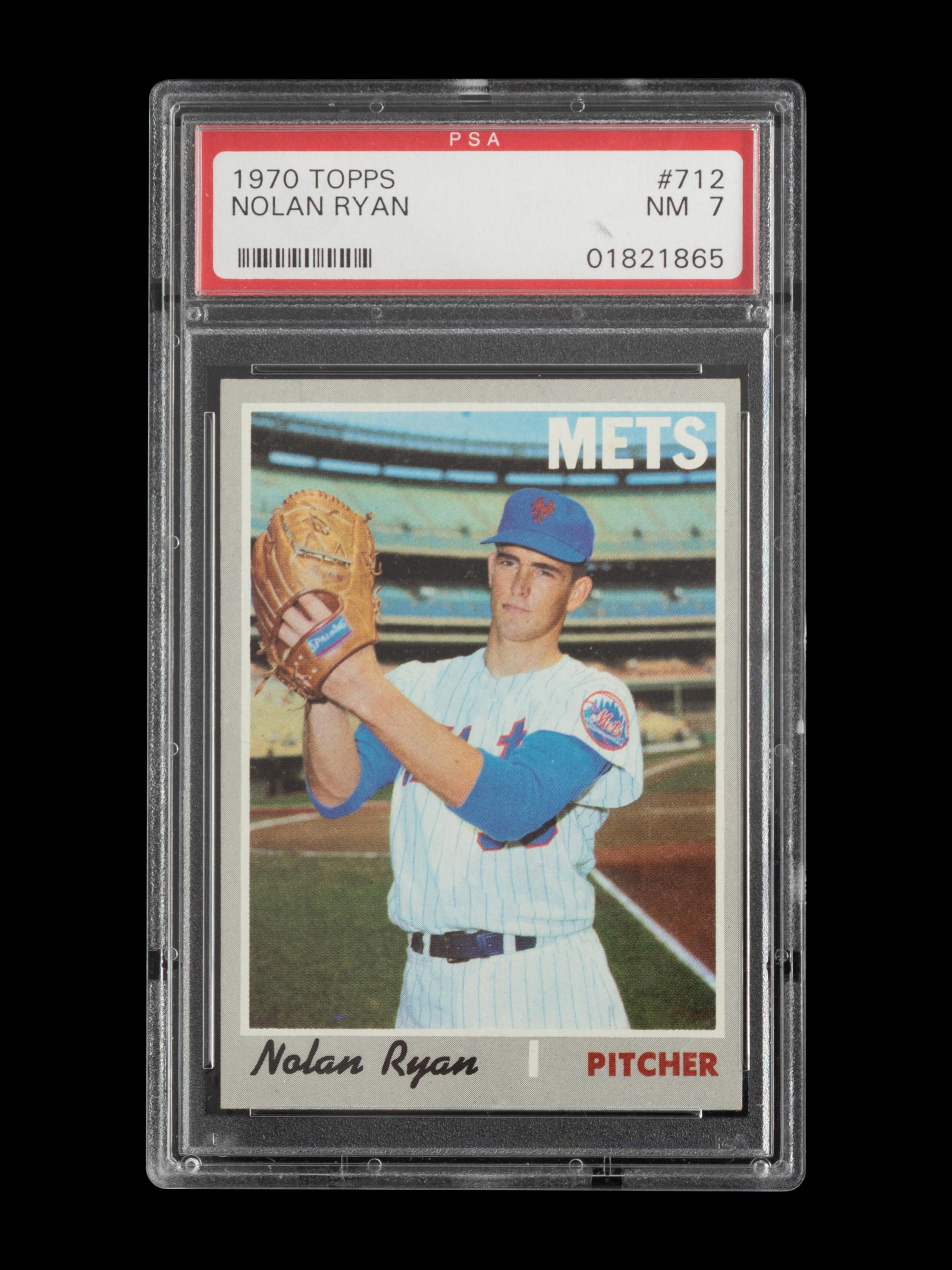 A 1970 Topps Nolan Ryan Baseball Card No. 712 (PSA 7 NM)