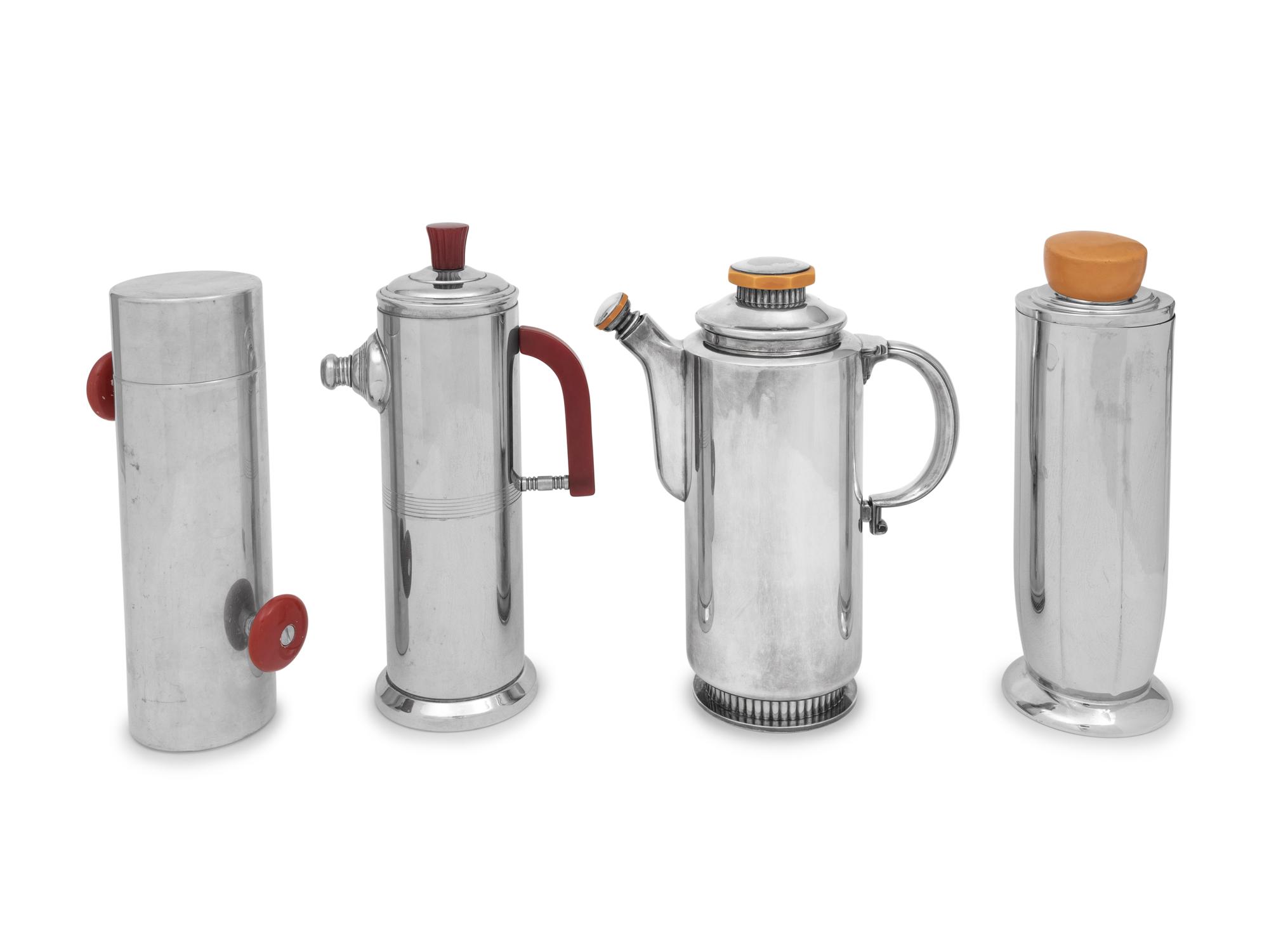 A Group of Four Cocktail Shakers