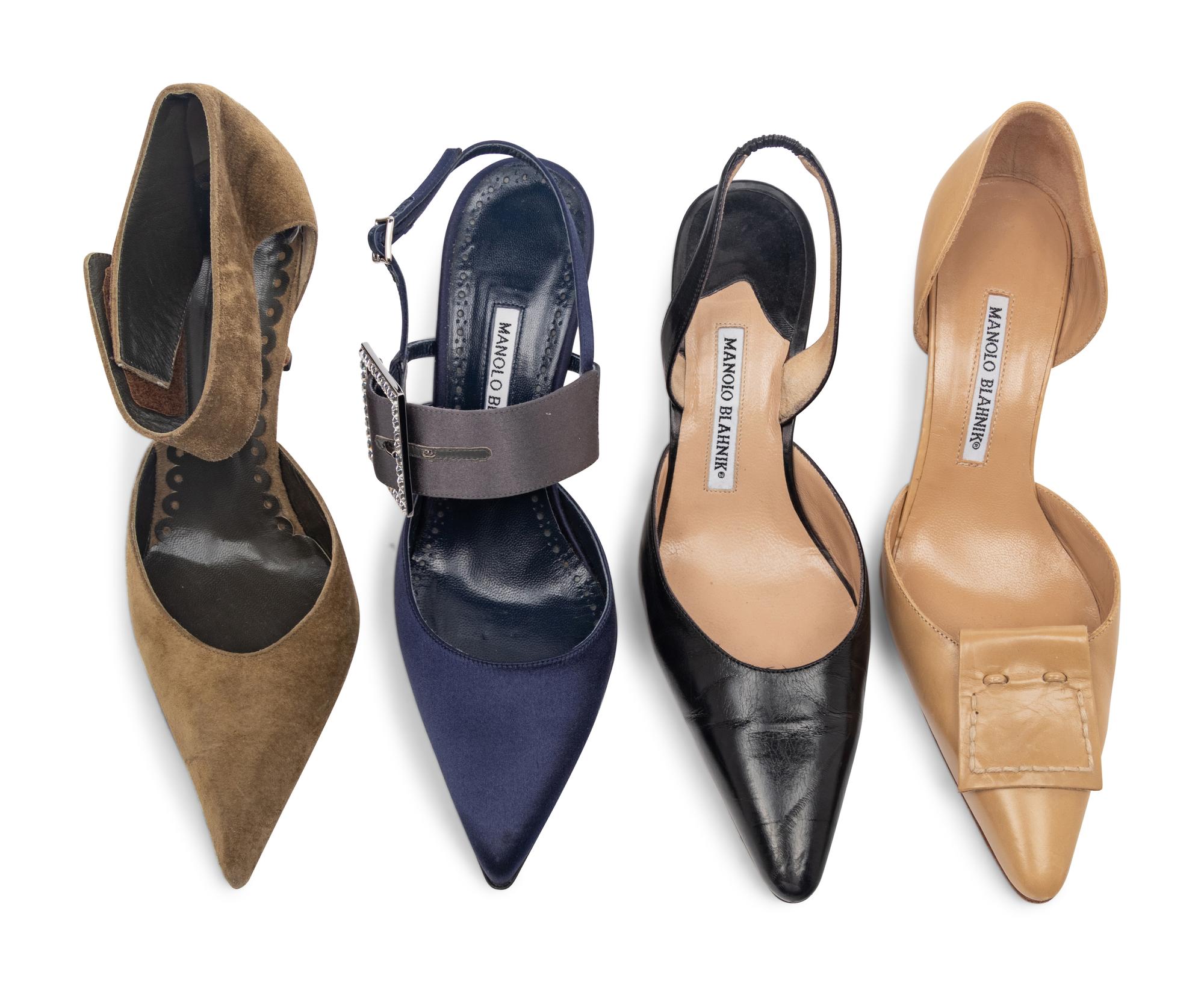 Four Pairs of Manolo Blahnik Pumps