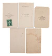 [LINCOLN, Abraham (1809-1865)]. 8 CDVs of soldiers and civilians wearing Lincoln mourning badges and bands, incl. First Lt. Sylvester Shepard, 91st New York Volunteers, KIA at Port Hudson.