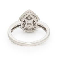 UNHEATED PINK SAPPHIRE, DIAMOND, AND PLATINUM RING