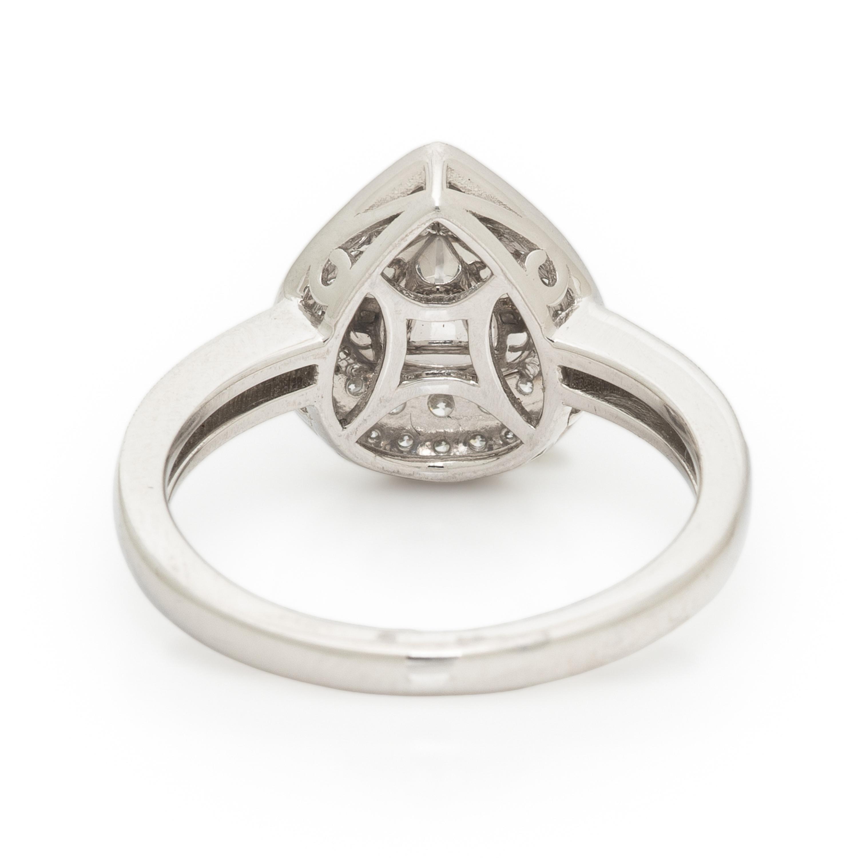 UNHEATED PINK SAPPHIRE, DIAMOND, AND PLATINUM RING