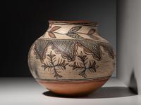 San Ildefonso Polychrome Pottery Olla