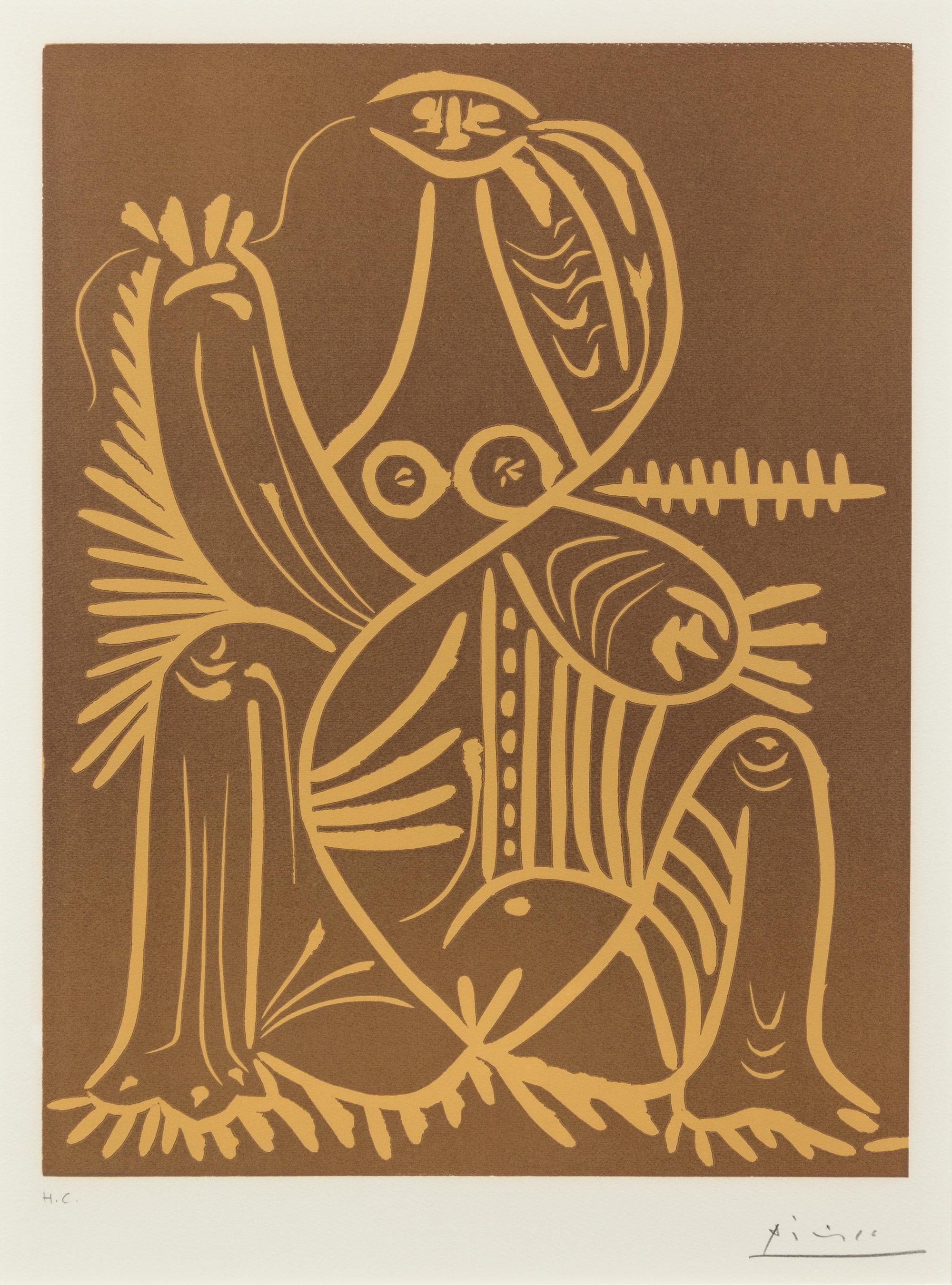 Pablo Picasso, (Spanish, 1881-1973), Diurnes (femme assise en pyjama de plage II), 1962