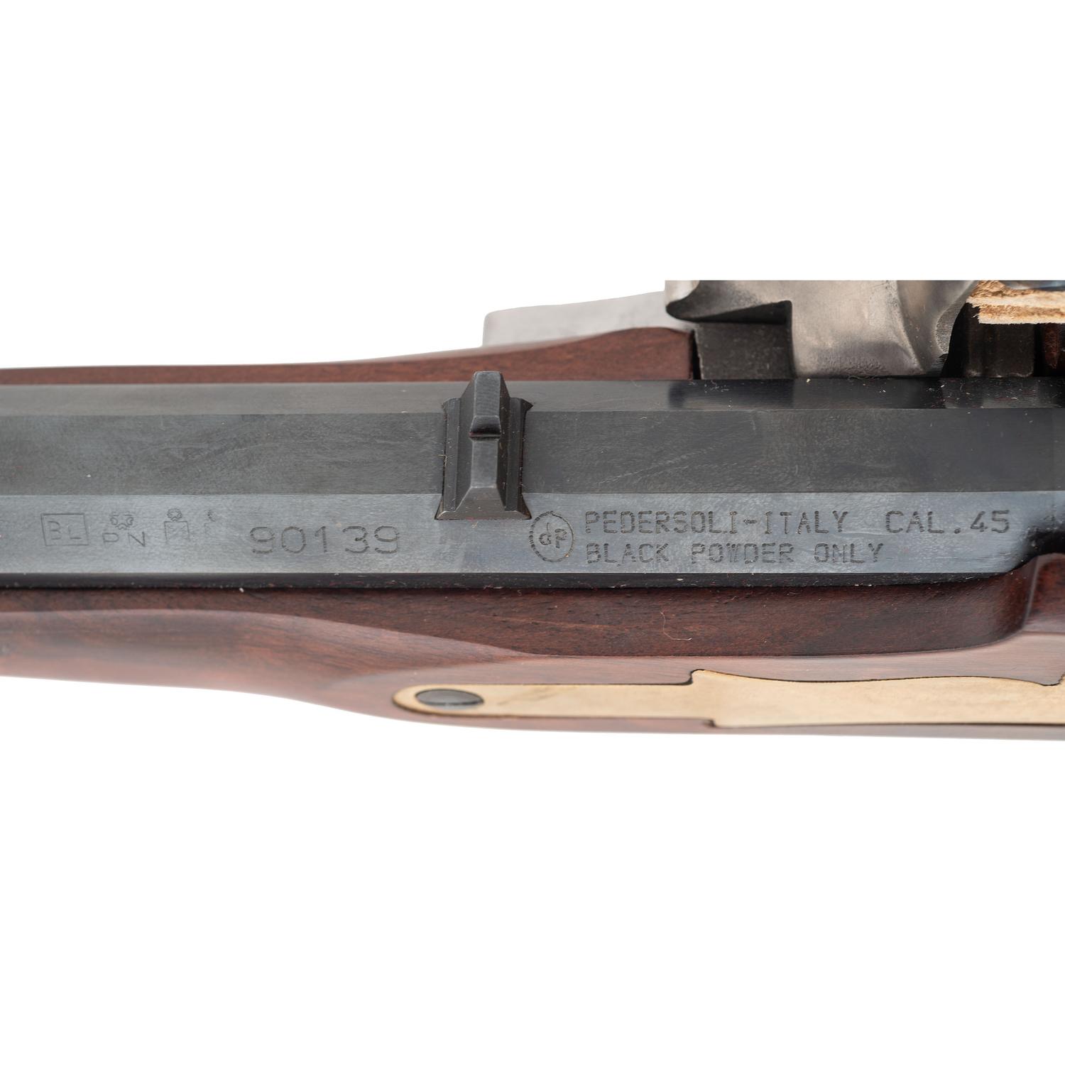Cased Pair of Pedersoli Flintlock Kentucky Pistols with Accoutrements