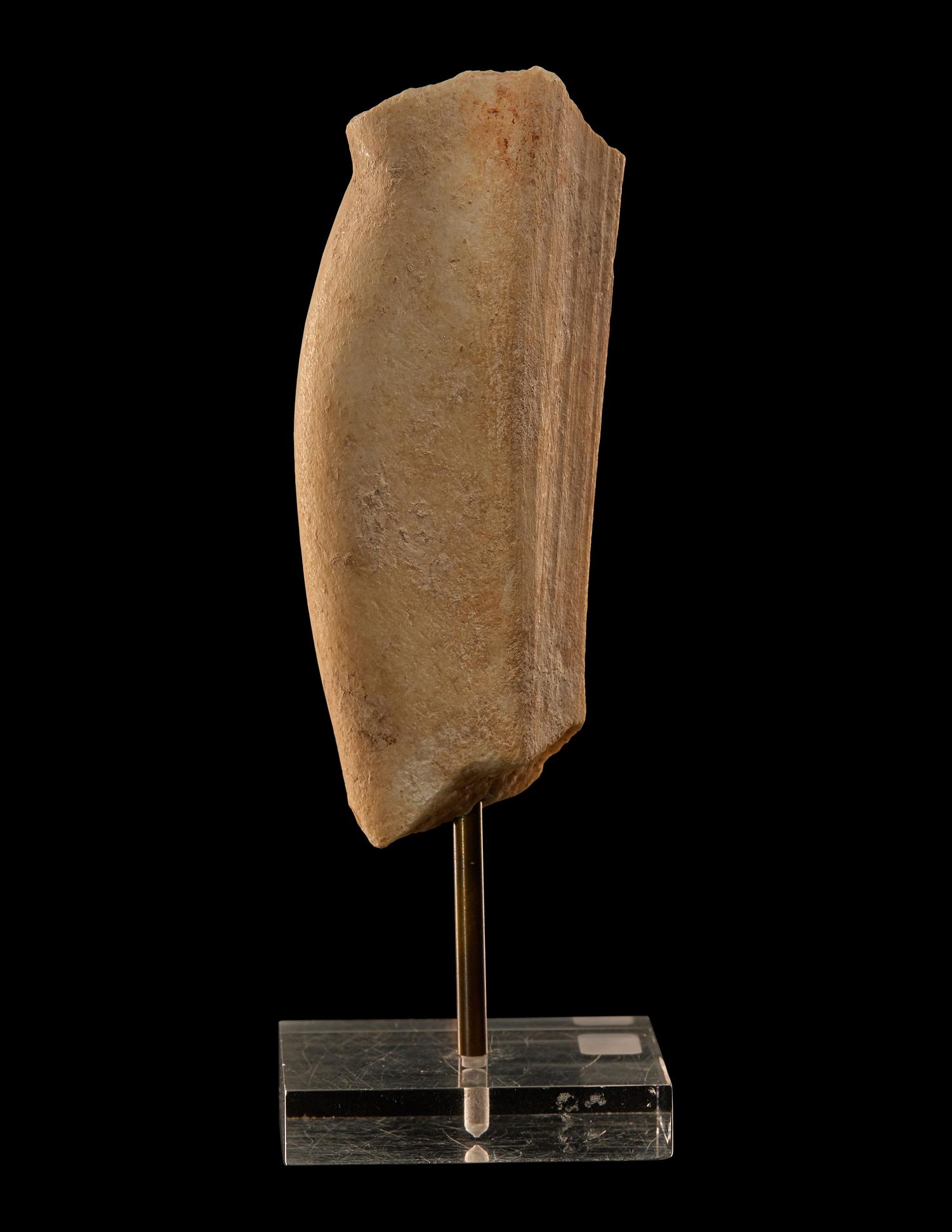 A Cycladic Marble Idol Fragment