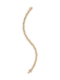 YELLOW GOLD AND DIAMOND BRACELET