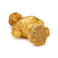 A French Gold Figural Compound Scent Flask, Snuff Box and Hand-Seal of Ducal Interest