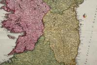 Two Hand-Colored Engravings Depicting Maps of Ireland