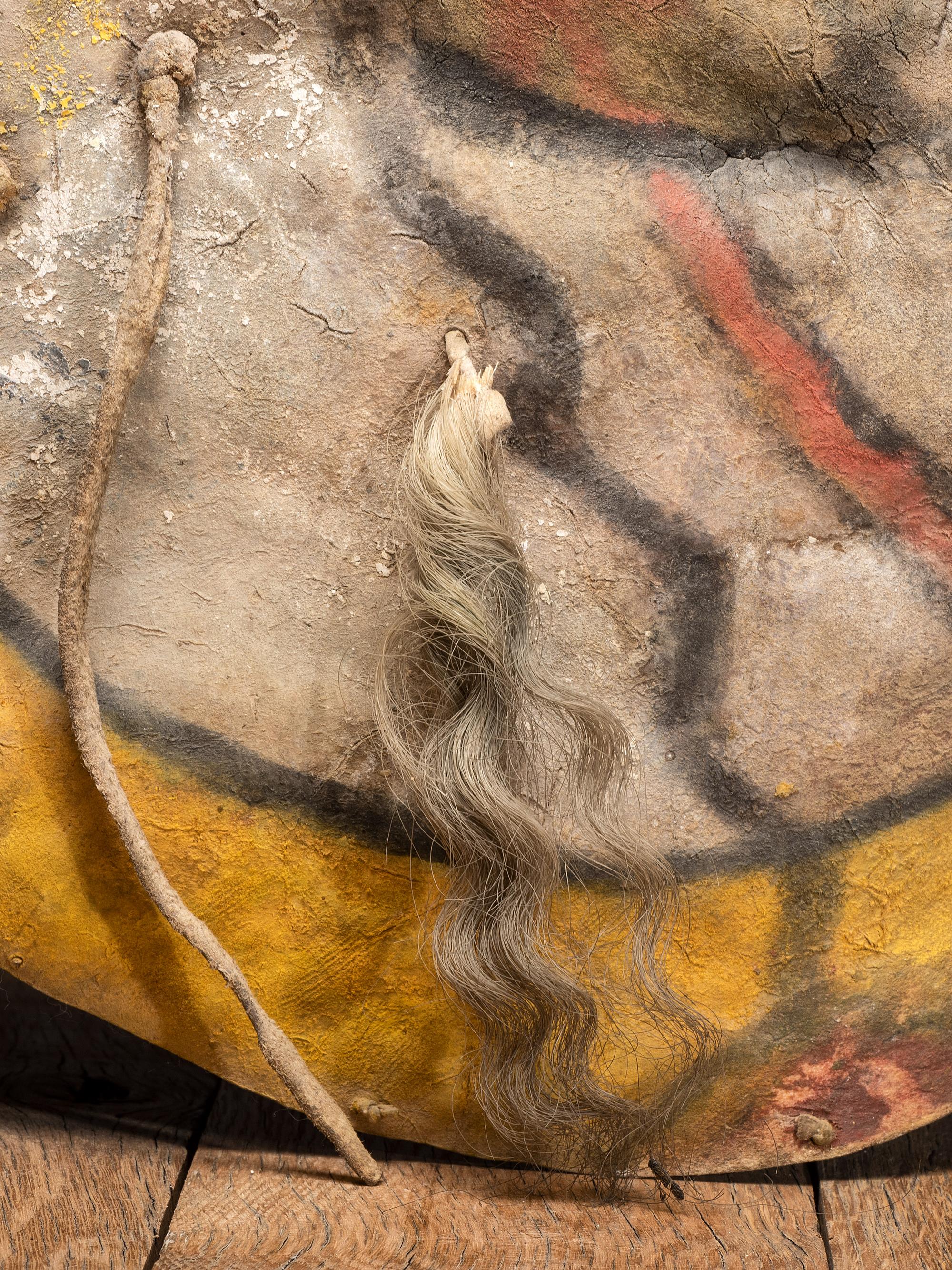 Pueblo Buffalo Hide Shield