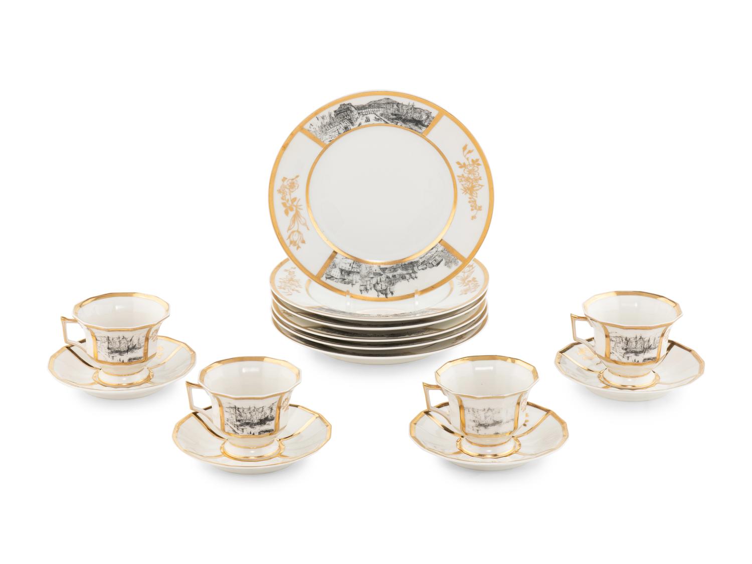 A Limoges Porcelain Dessert Service