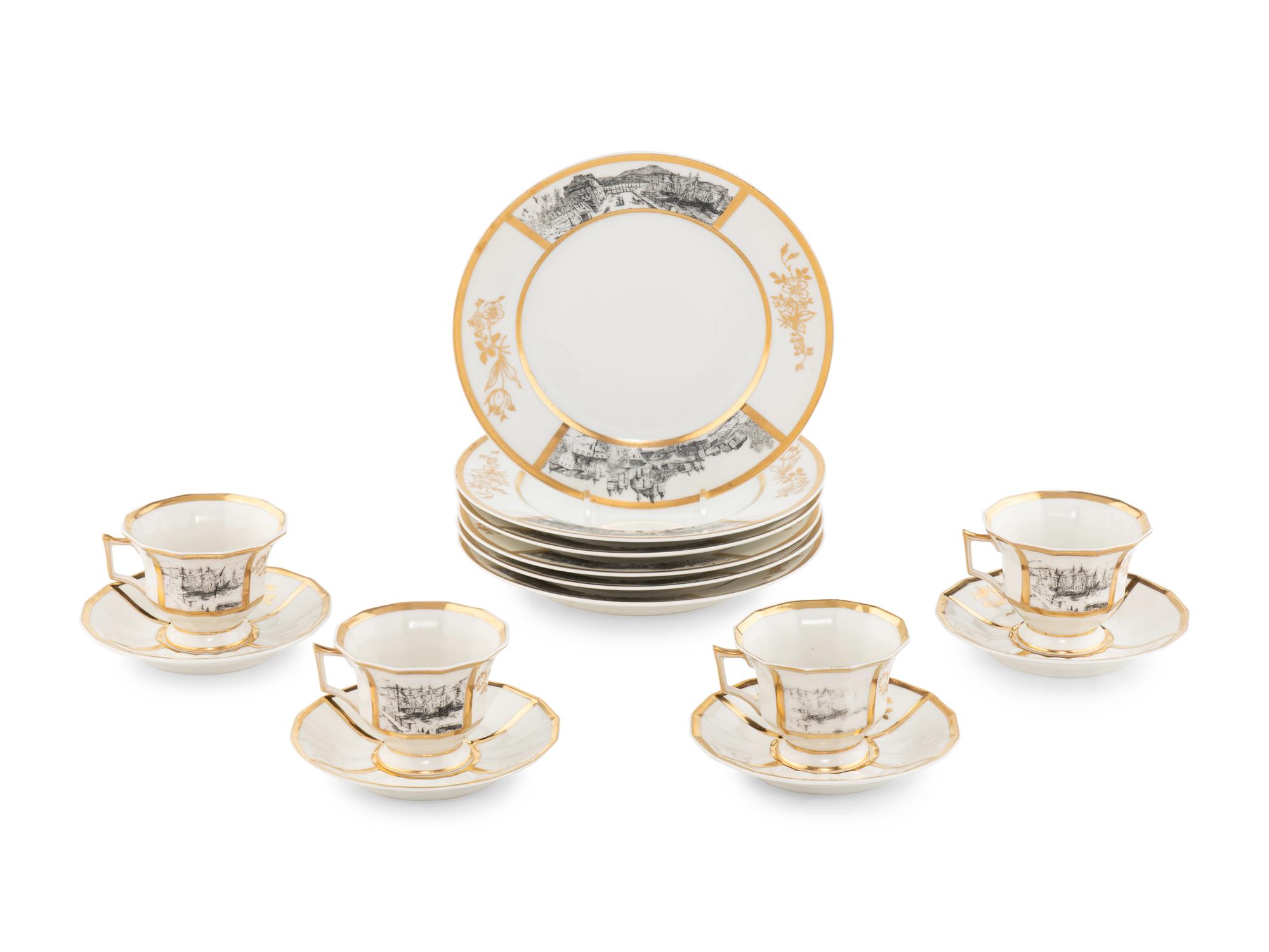 A Limoges Porcelain Dessert Service