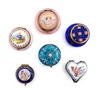 Ten Continental Trinket Boxes