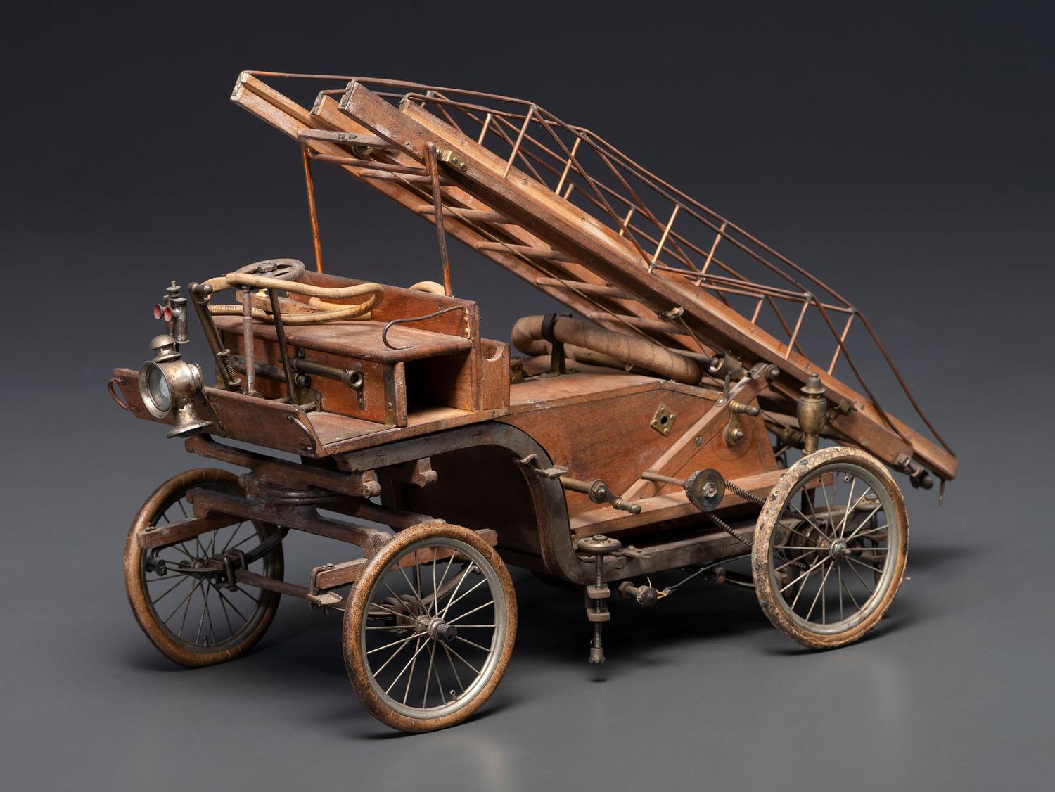 An Early Wood Ladder Wagon Model