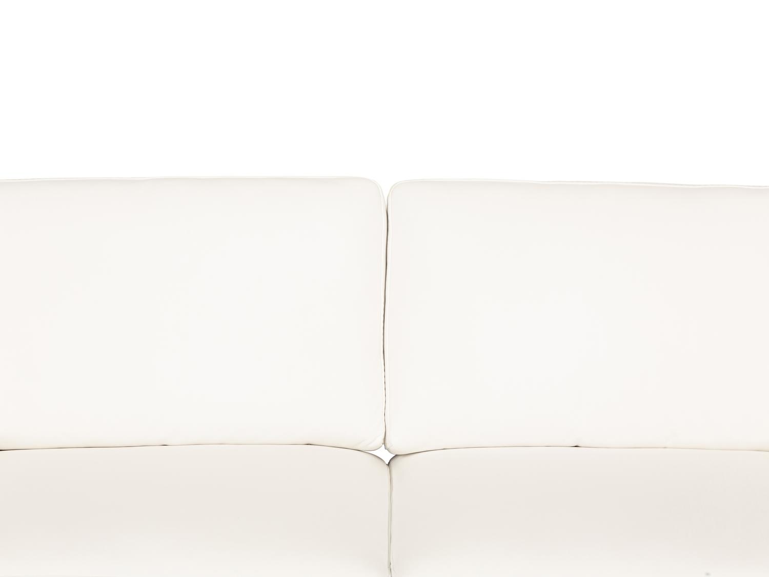 A Modernist Chrome and Leather Sofa