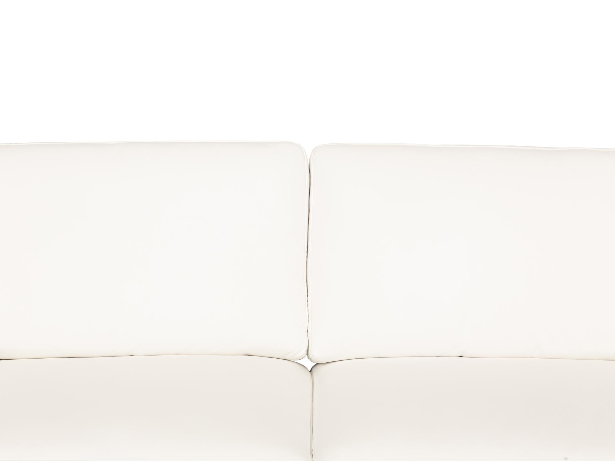 A Modernist Chrome and Leather Sofa