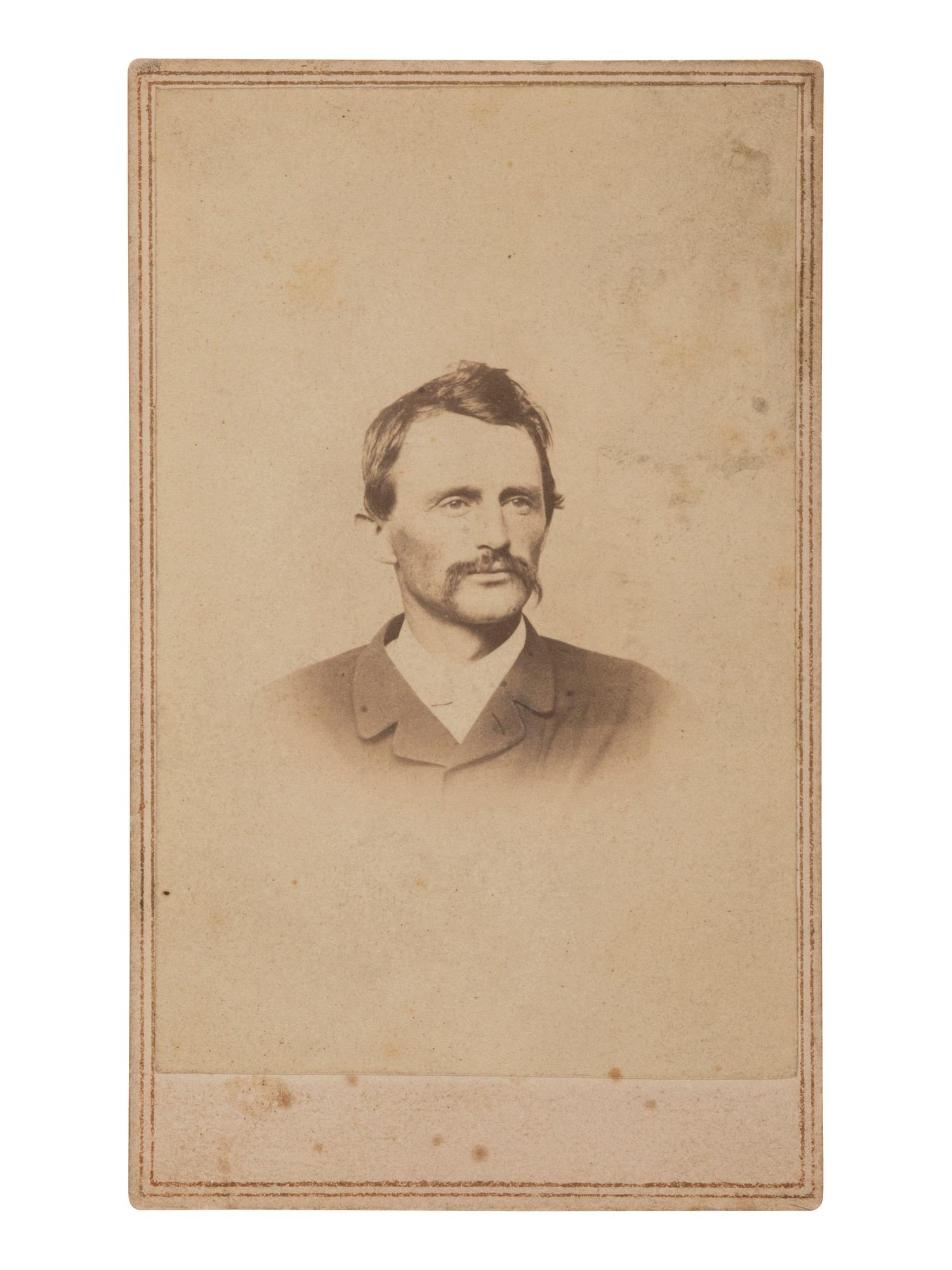 [CIVIL WAR - GETTYSBURG]. CDV of Captain Elon Farnsworth, KIA at Gettysburg. Washington, DC: Whitehurst, n.d.