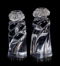 A Pair of Baccarat Aladdin Candlesticks