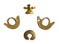Four Pre-Columbian Gold Items