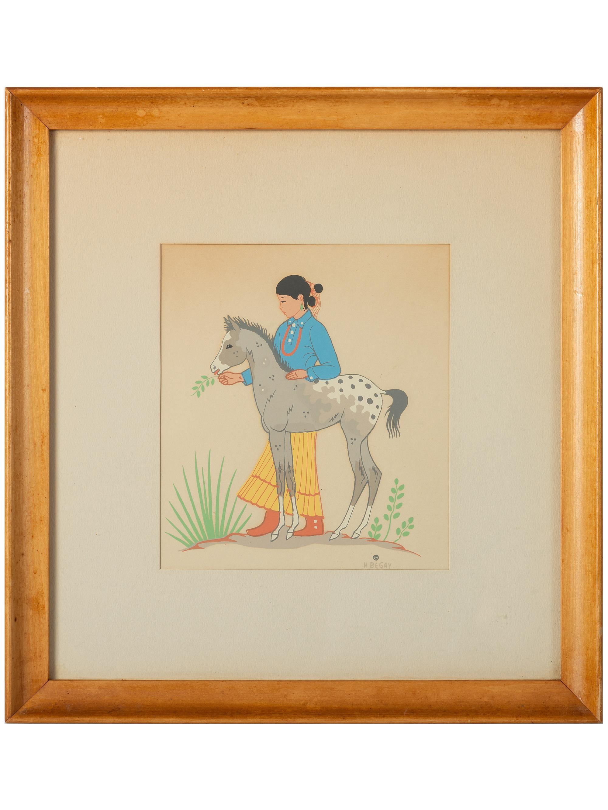 Harrison Begay (Diné, 1917-2012) Various Prints and Gouaches on Paper