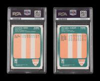 A Group of 1988 Fleer Michael Jordan and Scottie Pippen PSA Graded Basketball Cards