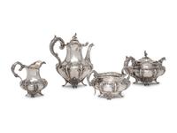 A William IV Silver Four-Piece Tea and Coffee Service
