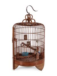 A Large Bamboo Bird Cage