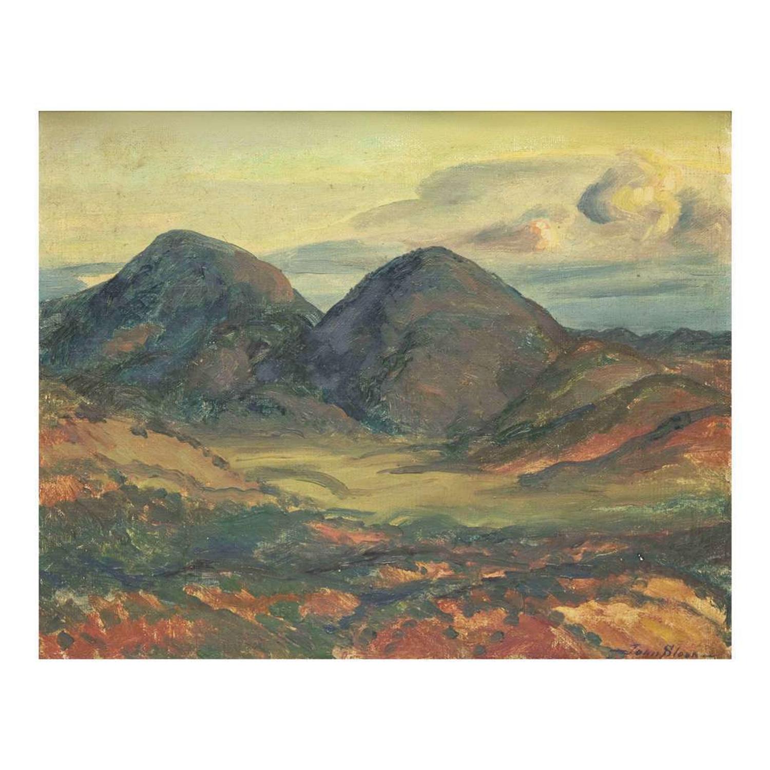 John French Sloan (American, 1871–1951) Twin Hills, Santa Fe