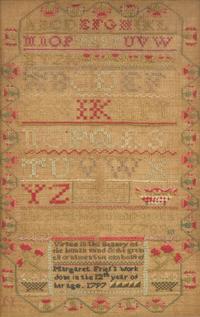 A Group of Three Needlework Samplers, Pennsylvania and New Jersey, 18th and 19th Century