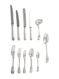 An English Silver Flatware Service