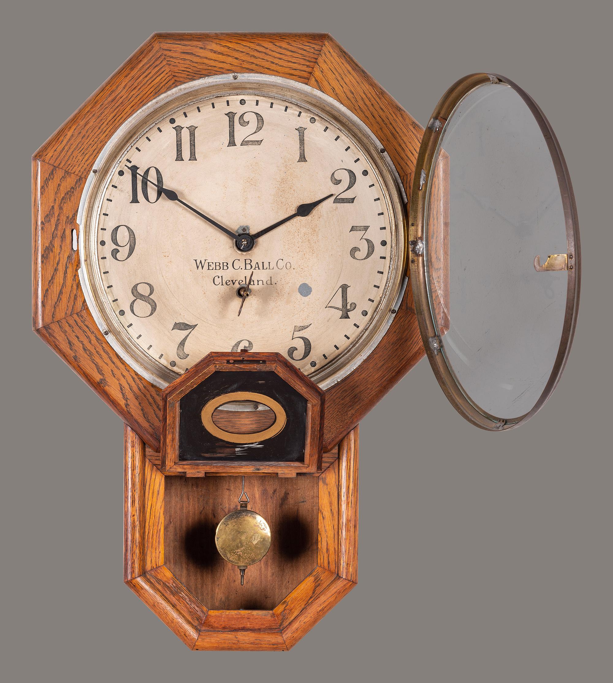 A Seth Thomas Jeweler's Advertising Wall Clock