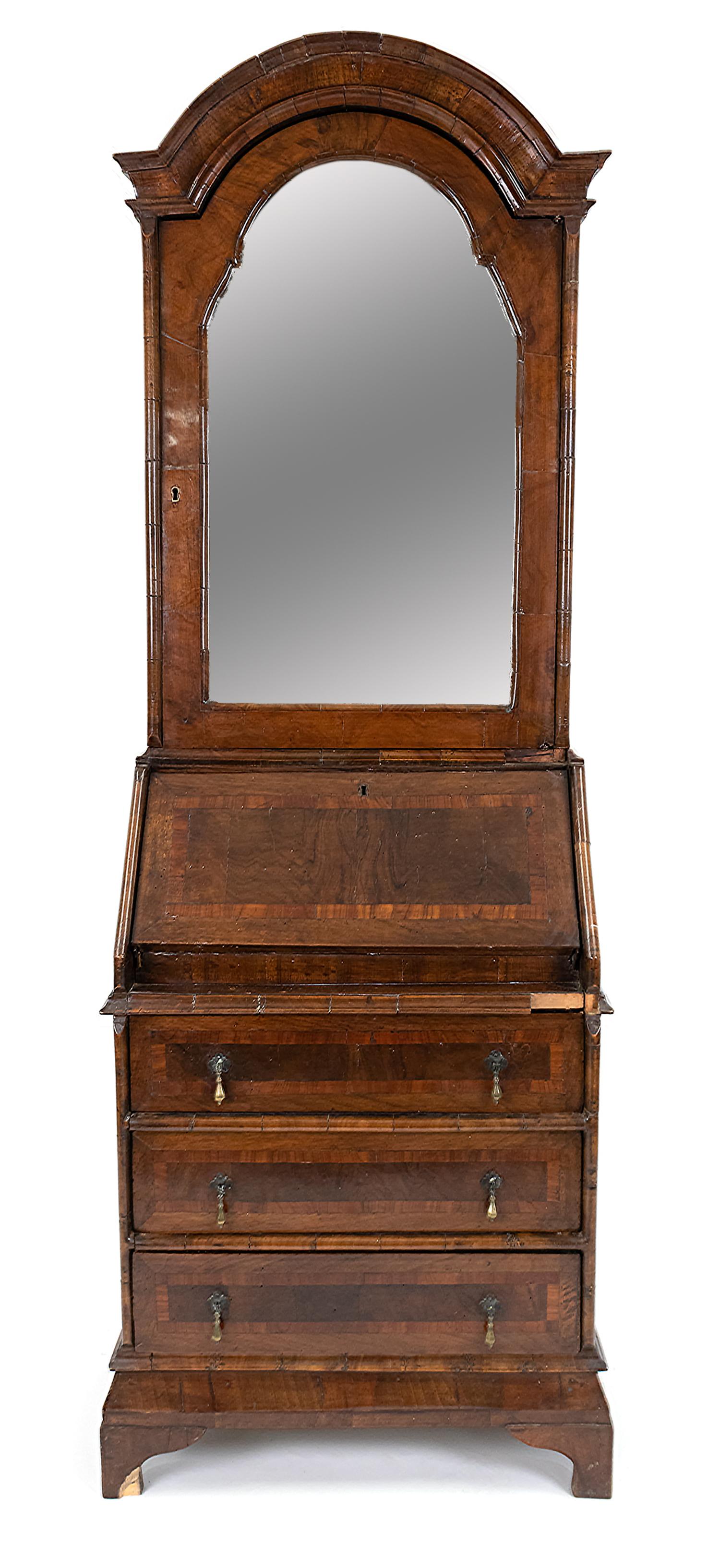 A George I Walnut Secretary Desk