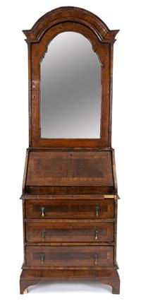 A George I Walnut Secretary Desk