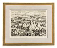 Sven Birgir Sandzen, (American, 1871-1954), White Rocks