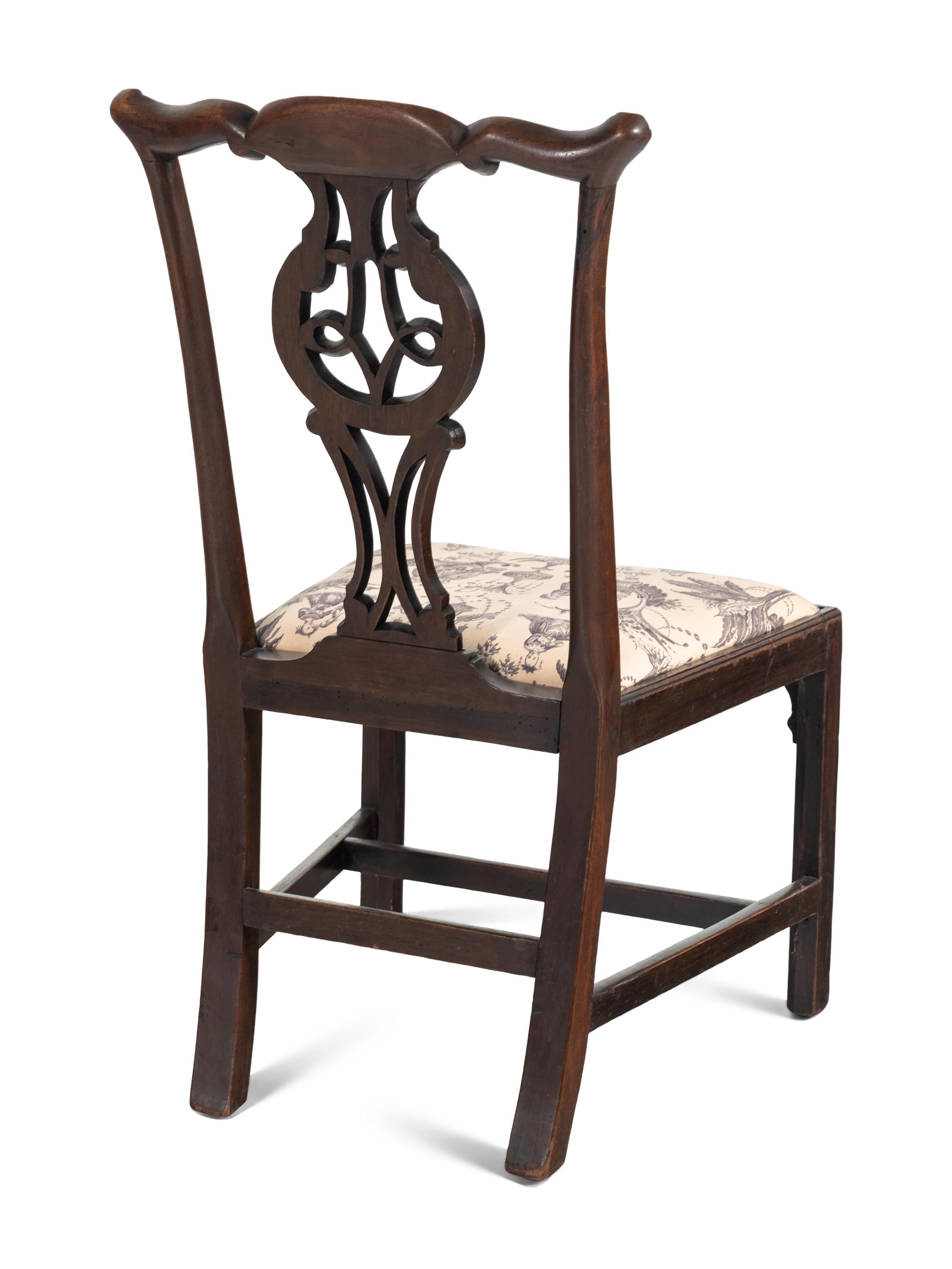 A George III Carved Side Chair