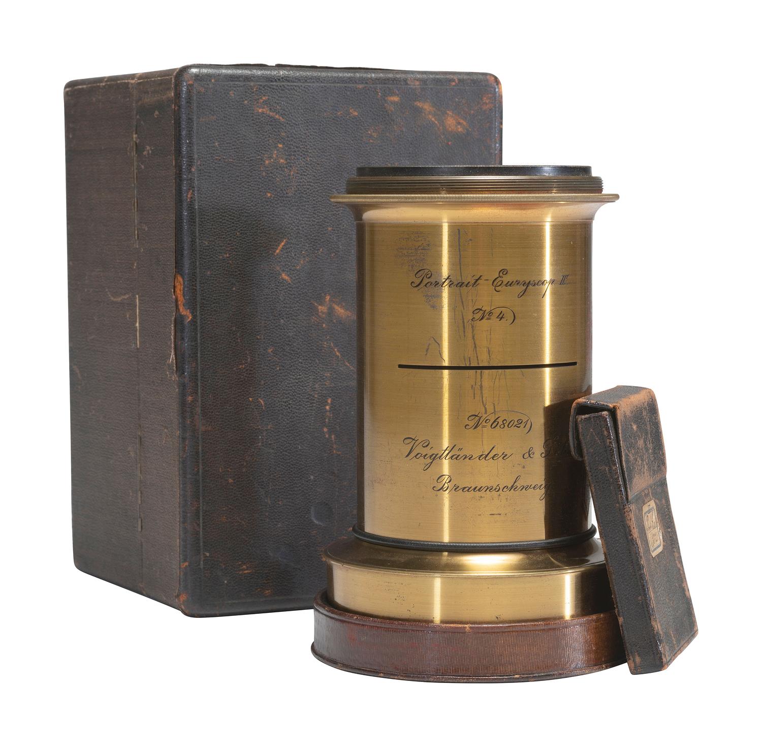[CAMERAS]. Voigtlander and Sohn Portrait Euryscop III No. 4 Lens.