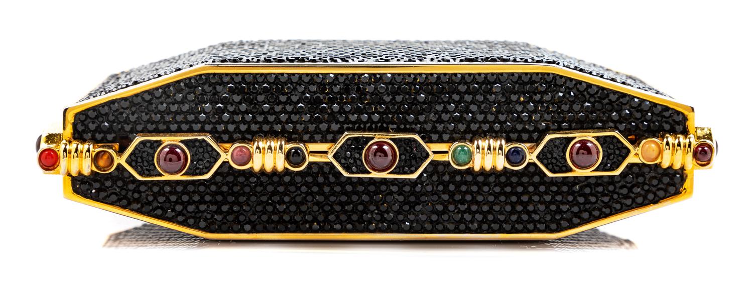 Judith Leiber Black Jeweled Bag