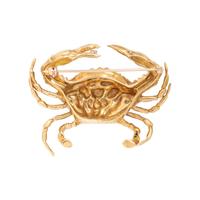YELLOW GOLD AND DIAMOND CRAB BROOCH