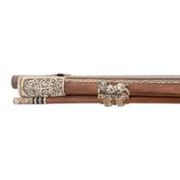 Contemporary Snaphance Rifle with Heavily Decorated Inlays by John B. Derrick (American, b.1936)