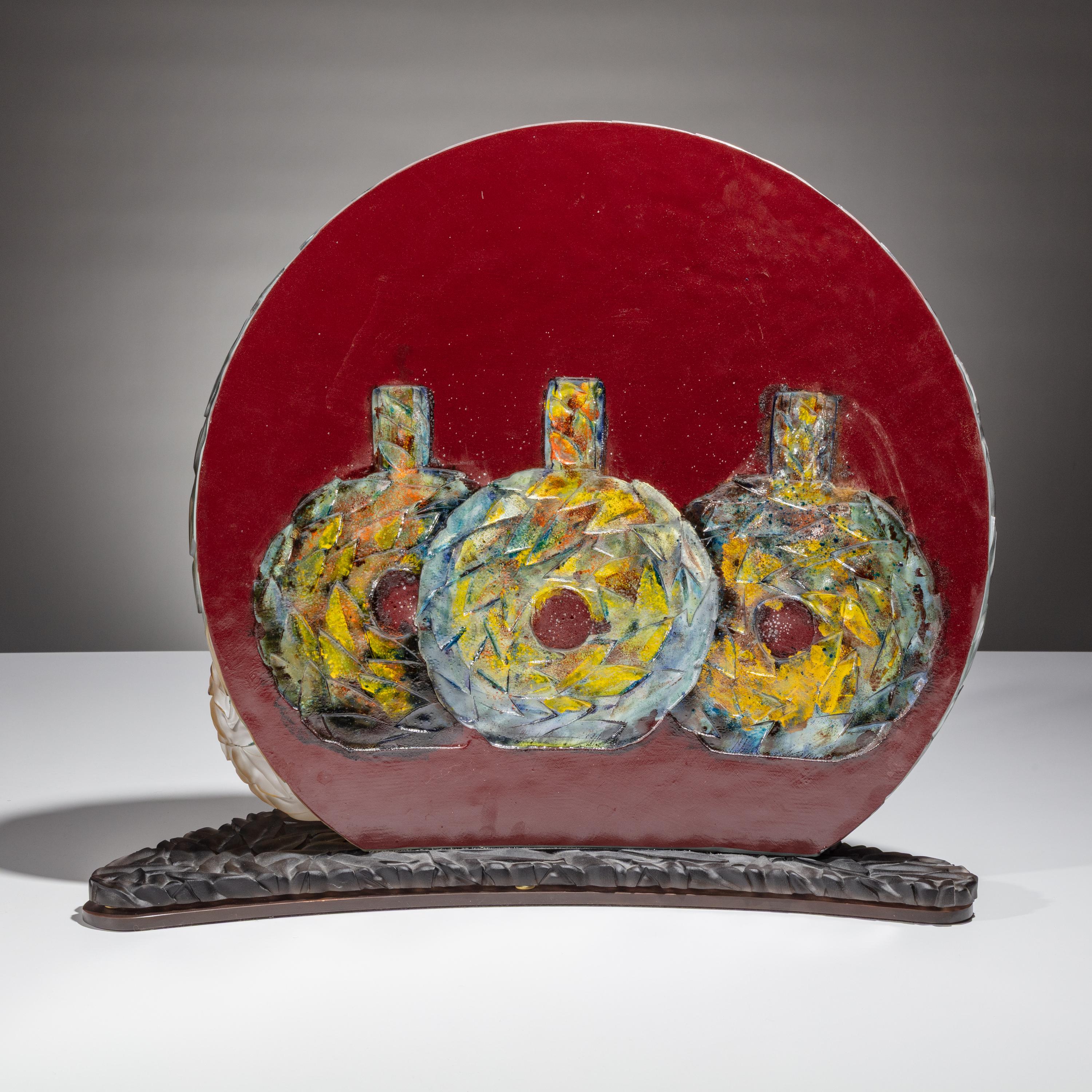 Judith La Scola (American, b. 1955) — Glass Bottle Sculpture