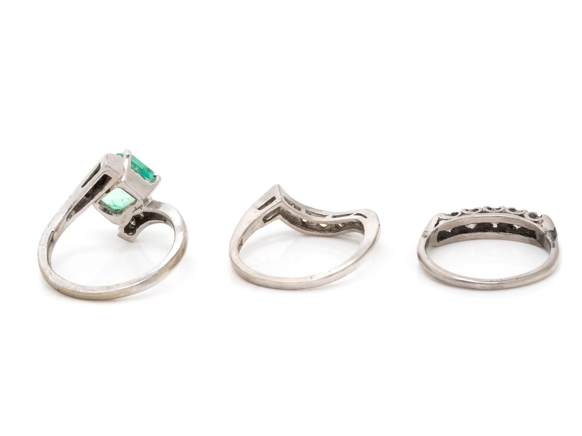 COLLECTION OF DIAMOND RINGS