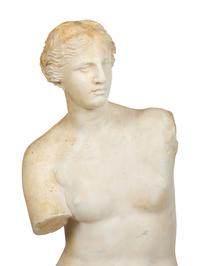 A Plaster Sculpture of Venus de Milo After the Antique From the Musee du Louvre, Atelier de Moulage